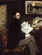 Edouard Manet Portrait of Emile Zola (mk09) Sweden oil painting reproduction